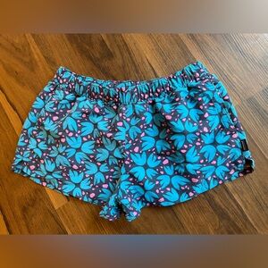 Patagonia Blue and Pink Patterned Swim Shorts